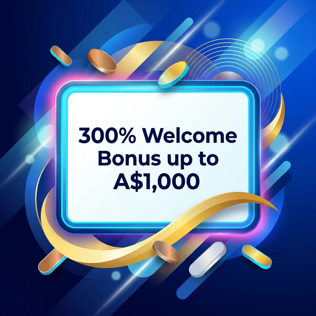 300% Welcome Bonus up to A$1,000